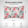 thumbnail image 5 of Pofeuu Roses and Butterflies Print Satin Pillowcase for Hair and Skin Pillow Cases, Silk Pillow Cases, Soft Cooling Pillow Covers, 20x30 Inches（Pillow core not included）, 5 of 7