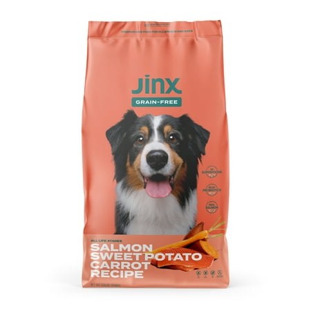 Jinx Salmon, Sweet Potato & Carrot Dry Dog Food, Grain Free, 23.5 lb. Bag