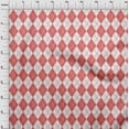 thumbnail image 4 of oneOone Velvet Pink Fabric Check Argyle Craft Projects Decor Fabric Printed By The Yard 58 Inch Wide, 4 of 4