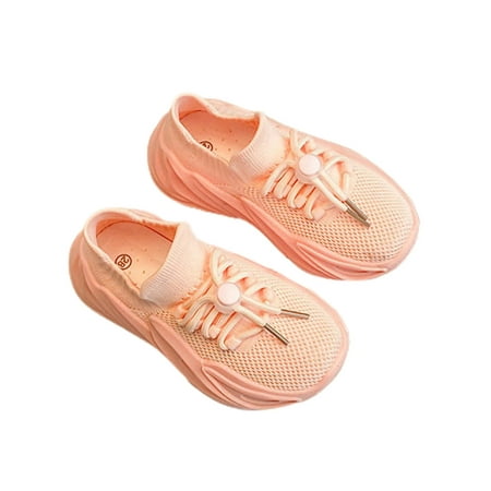 

Fangasis Unisex-Child Sock Sneakers Knit Upper Running Shoes Slip On Walking Shoe Boys Trainers Jogging Athletic Sports Pink 9C
