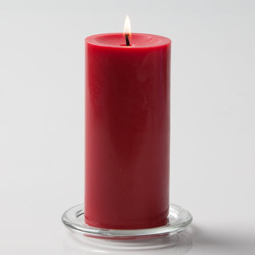 meget dette deadlock Richland Pillar Candle 3" x 6" Red - Walmart.com