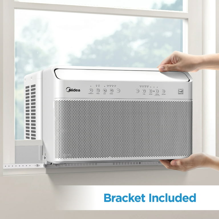 Midea 8,000 BTU Smart Inverter U-Shaped Window Air Conditioner, Save 35%  Energy, Quiet, 350 Sq. ft., MAW08V1QWT