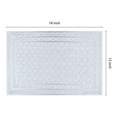 thumbnail image 4 of REGALWOVEN Placemats Set of 6 Trimmed Placemats for Dining Table Decor Indoor Outdoor Washable Kitchen Table Mat Wipe Clean Silver 18*12in, 4 of 7