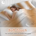 thumbnail image 4 of 3 Piece Burnt Orange White Ombre Duvet Cover Set Queen Size,Microfiber Comforter/Quilt Cover with Corner Ties and 2 Pillowcases,Modern Abstract Art Farmhouse Gradient Soft Bedding with Zipper Closure, 4 of 8