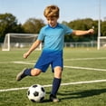 thumbnail image 5 of Yuanlook Kids Matching Outfit Set for Boys Girls Soccer Training Jersey and Shorts Quick Dry Breathable Athletic Team Uniform, 5 of 8
