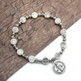 thumbnail image 2 of TONKBEEY Catholic Saint Benedict Adjustable Bracelet Fashion Religious Beaded Bracelets, 2 of 6