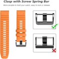 thumbnail image 2 of AIYOCK Compatible with Garmin Fenix 6/6 Pro/5/5 Plus Band, 22mm Unisex Silicone Watch Band for Forerunner 935/Approach S60, 2 of 6