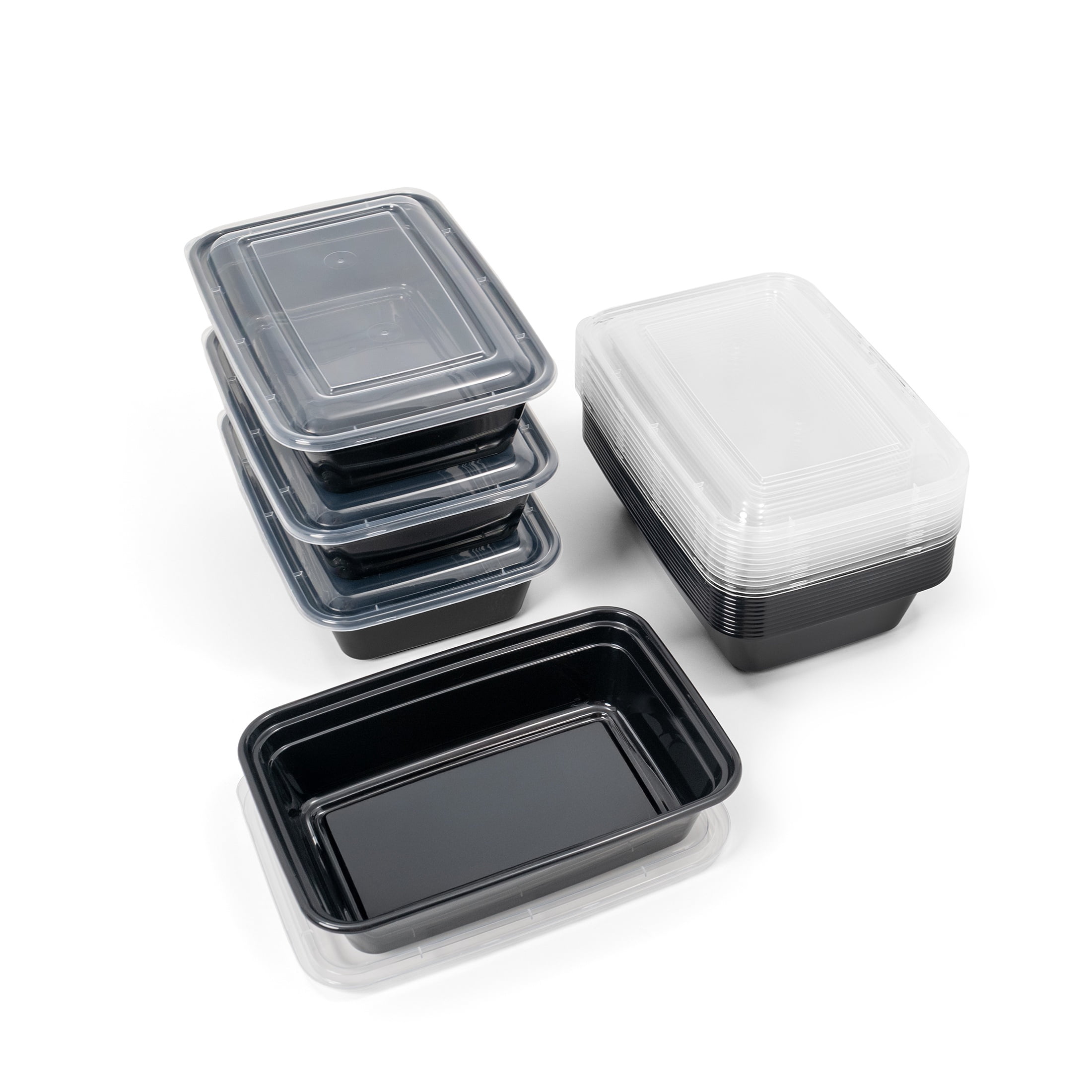 (2 pack) Mainstays 30-Piece (15 Containers + 15 Lids) Meal Prep, BPA-Free, Microwave and Dishwasher Safe