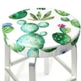 thumbnail image 6 of Goofa Cactus Plants1 Printed Stool Covers Round, Waterproof Round Bar Stool Covers Anti-Slip Round Bar Stool Seat Cover with Elastic Bands Durable -14 inch, 6 of 7