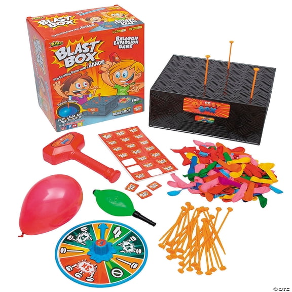8" x 9 3/4" Balloon Blast Box Balloon Popping Game - 154 Pieces