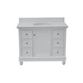 thumbnail image 7 of Bella 42" Bathroom Vanity with White Cabinet and Quartz Top, 7 of 7