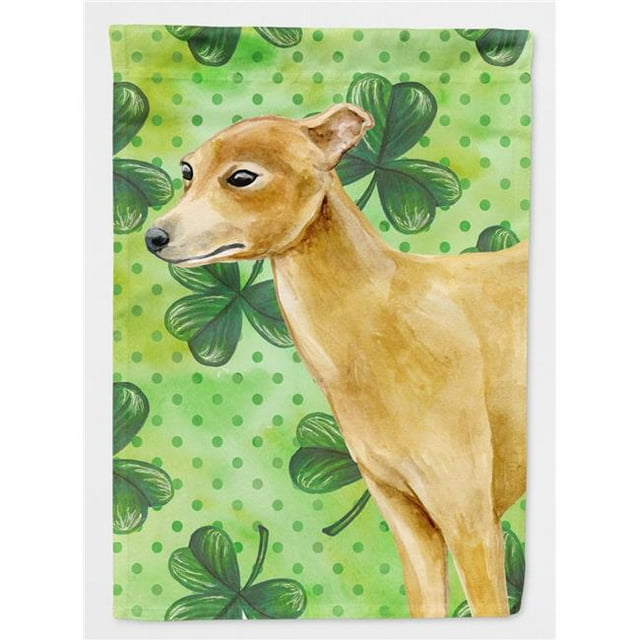 Carolines Treasures BB9872GF Italian Greyhound St.Patricks Flag - Garden Size