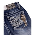 thumbnail image 4 of Grace in LA Women's Western Cactus Embroidered Embellished Bootcut Stretch Jeans (30), 4 of 4