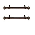 thumbnail image 2 of Archie Decorative Traverse Rod w/ Sliders 48"- 84" - Satin Nickel, 2 of 2