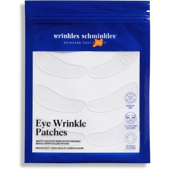 Parches para el contorno de ojos contra arrugas de silicona médica Wrinkles Schminkles