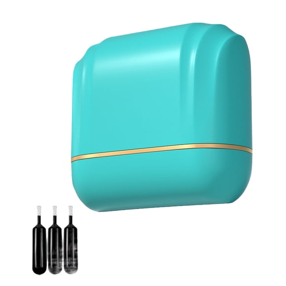 kurtrusly ABS Confidential Roller Stamp Privacy Ensuring Information Stays Safe Wide-sized Identity Privacy green