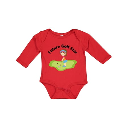 

Inktastic Future Golf Star Girls Golfing Gift Baby Girl Long Sleeve Bodysuit