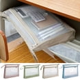 thumbnail image 1 of Musbetu A4 File Holder Double-layer Mesh Zipper Pouch Easy to Carry Document Storage Bag for School Office Travel, 1 of 7