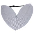 thumbnail image 3 of Soporte Para La Cabeza De Viaje, Almohada De Viaje En Forma De U Almohada Para El Cuello Tejido Elástico Cómodo Para El Coche Para El Hogar Para La Oficina Cergrey Gris, 3 of 8