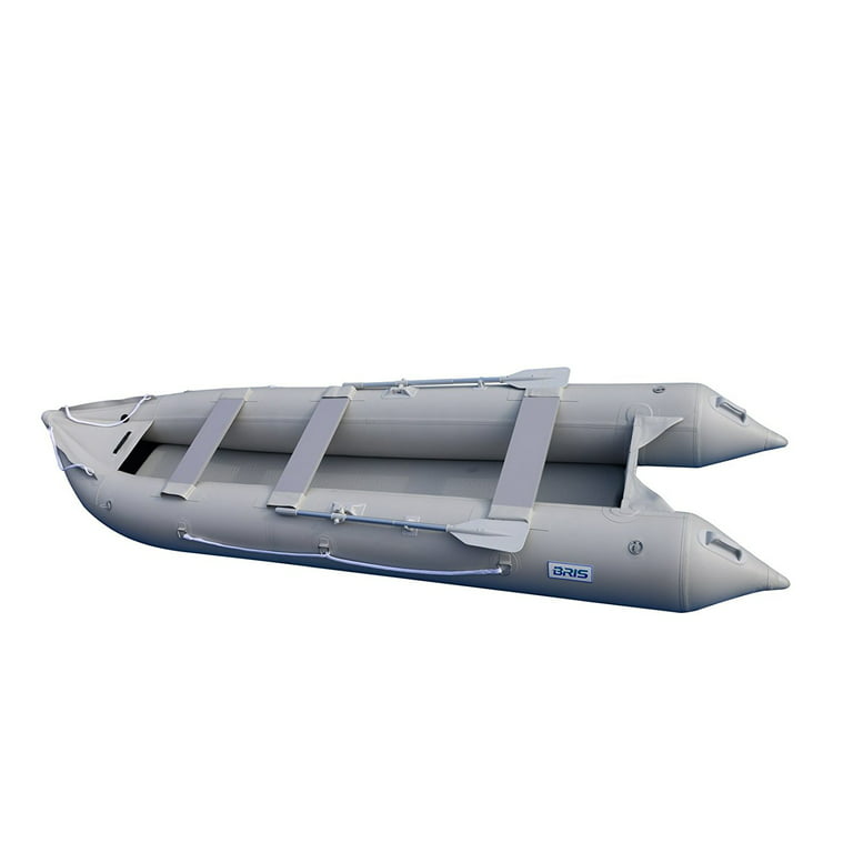 Bris 15.4Ft Inflatable Fishing Kayak - 4 Person Canoe Dinghy Tender