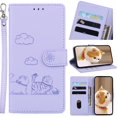 thumbnail image 4 of Flip Case for Samsung Galaxy A56 Card Slot Holder Kickstand Leather Wallet Cat Rfid, 4 of 5