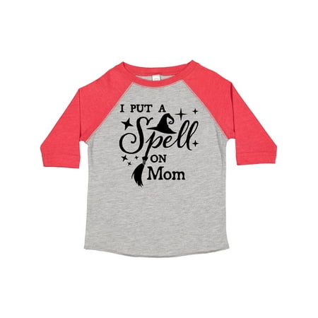 

Inktastic I Put a Spell on Mom Witch Hat and Broom Gift Toddler Boy or Toddler Girl T-Shirt
