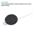 thumbnail image 4 of Unique Bargains Slate Round Shape Plant Labels with Stainless Steel Hanging Rod Pen 10 Pack, 4 of 5
