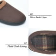 thumbnail image 2 of LORDFON Memory Foam Mens Slippers Slip-On House Slippers, 2 of 7