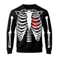 thumbnail image 4 of Afdoent Sweatshirts for Men Halloween Print Sweatshirt Fashion Long Sleeve Crewneck Pullover for Holiday Party, 4 of 4