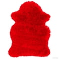 thumbnail image 2 of Allstar Red Rug, High Quality Faux Sheep / Polar Bear Shape, No-Shedding, Ultra-Extended Pile Height Shag (2' 11" x 3' 11"), 2 of 5