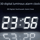 thumbnail image 2 of Reloj despertador digital 3D, reloj de pared LED fotosensible inteligente creativo, reloj despertador electrónico para estudiantes, 2 of 6