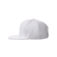 thumbnail image 3 of Classic Flat Bill Visor Snapback Hat Custom Color Player Team Numbers, Number 1 Black, White Hat, 3 of 5