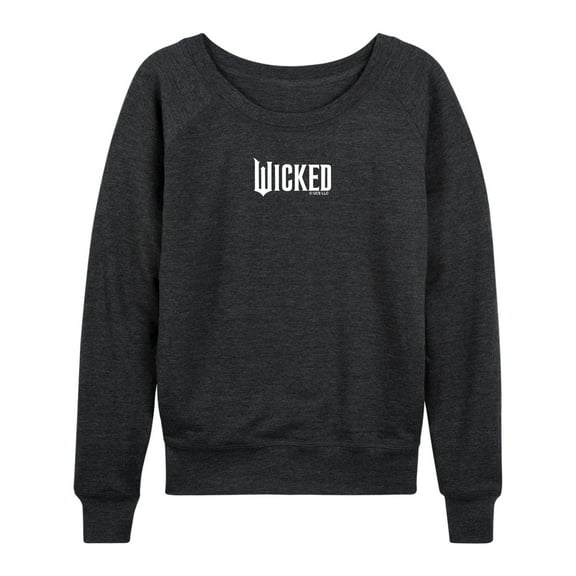 Wicked - White Logo - Women's French Terry Pullover Sweatshirt