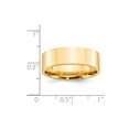 thumbnail image 3 of 14K Yellow Gold Ring Band Wedding Comfort Flat 7mm Standard Fit Size 6, 3 of 3