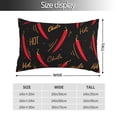 thumbnail image 2 of Fotbe Hot Chili Funda de Almohada Decorativa Estilo Occidental, Lujo en Algodón, Fundas para Almohadas King, Cojín Estampado para Decoración del Hogar-20"x30", 2 of 6