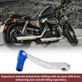 thumbnail image 5 of Folding Motorcycle Gear Shifter Lever for Yamaha TTR 50cc Aluminum Alloy Pedal Shift Lever Arm Siver Tone Blue Head, 5 of 6