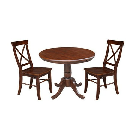 August Grove Petra Extendable Pedestal 3 Piece Bistro Set Com