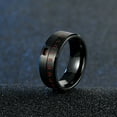 thumbnail image 2 of Date Calendar Time Rings For Men's Rotatable Week Finger Gold Fashion Punk Biker Wedding Stainless Steel Rings black 7, 2 of 6
