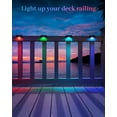 16x RGB Solar Deck Lights Outdoor Solar Step Lights Waterproof LED