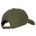 thumbnail image 4 of California with Map Outline Embroidered Washed Cotton Twill Cap - Olive OSFM, 4 of 5
