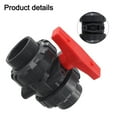 thumbnail image 4 of 2" Live Ball Valve Upvc Double Union Socket Ball Valve Pipeline Switch Valve, 4 of 9