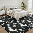 thumbnail image 2 of Lalado 5ft x 8ft Shag Area Rug, Soft Fluffy Indoor Area Rugs for Living Room Bedroom Decor Carpet, Dark Gray, 2 of 7