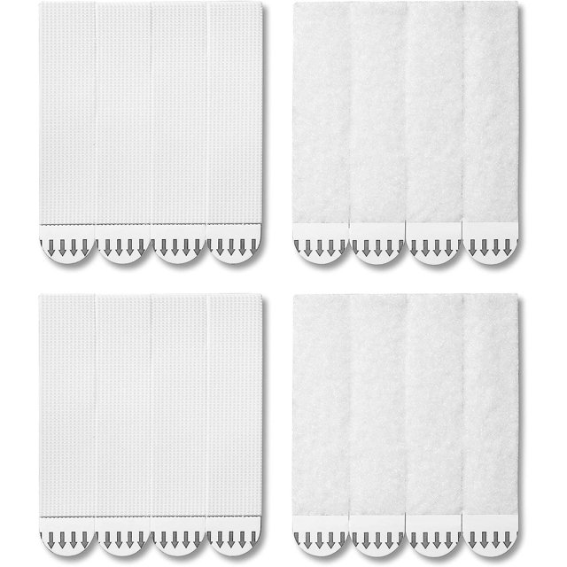 28 Pares de Pestañas para Colgar Cuadros, Sin Taladrar, Tiras para Colgar Cuadros Resistentes al Agua para Colgar Marcos de Cuadros y Decoraciones Navideñas