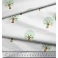 thumbnail image 2 of Soimoi Poly Georgette Fabric Leaves,Floral & Elephant Block Fabric Prints by Yard 52 Inch Wide, 2 of 3