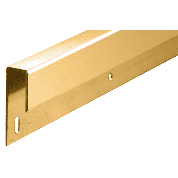 CRL D645GA Gold Anodized 1/4" Deep Nose Aluminum JChannel 144" Stock