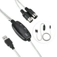 thumbnail image 6 of MIDI to USB Cable Converter MIDI Interface Adapter Cord Keyboard Music Editing Line, 6 of 8