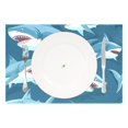 thumbnail image 2 of Ryvnso Placemats Set of 4 Cartoon Sharks Dining Mats Heat-Resistant Non-Slip Washable Table Mat, 2 of 8