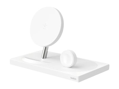 Belkin BOOST UP Wireless Charging Dock - Wireless charging stand + AC power  adapter (USB) - certified Used - white - for Apple iPhone 8, 8 Plus, X;  Watch - Walmart.com