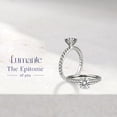 thumbnail image 4 of Lumante Women's 14k White Gold 1.19 cttw Round Lab-Grown Diamond Engagement Ring, in Prong Setting (F-G Color, VS Clarity) Ring Size 6, 4 of 6