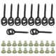thumbnail image 2 of Tornillos para cebo Chod Rig Ring Stops, 10 piezas Tornillos para cebo con tornillos para cebo con anillos ovalados Topes para anillos de aparejo de carpa Tornillos para cebo con topes para ani, 2 of 14